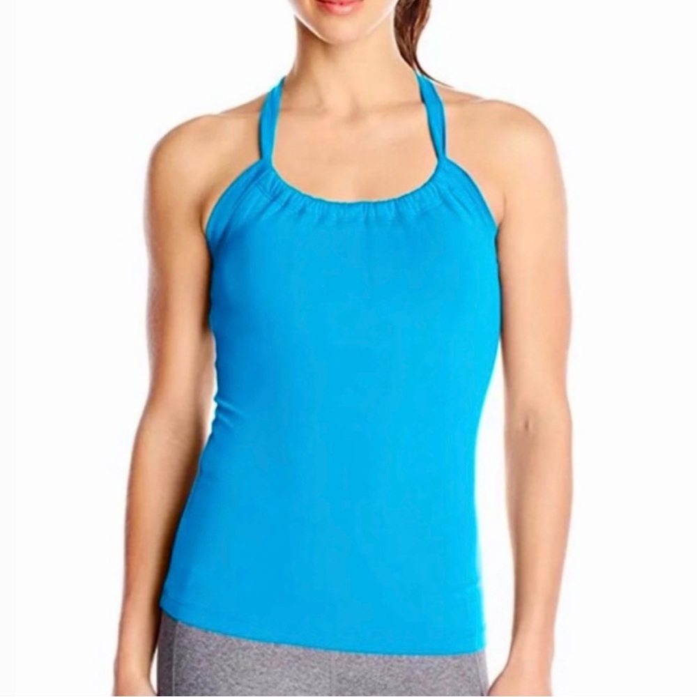 prAna Quinn Chakara Yoga Top in Electric Blue